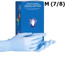 Перчатки нитриловые M (7-8), 100шт, голубые, Safe&Care УТ-00009112