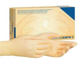 Перчатки латексные S (6-7), 100шт, 2 хлор, Safe&Care УТ-00009107