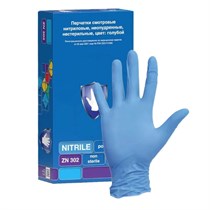 Перчатки нитриловые L (8-9), 100шт, голубые, Safe&Care УТ-00009110