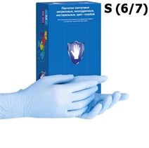 Перчатки нитриловые S (6-7), 100шт, голубые, Safe&Care УТ-00009114