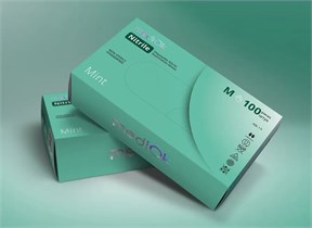 Перчатки нитриловые XS (5-6), 100шт, зеленые , MediOk УТ-00009020