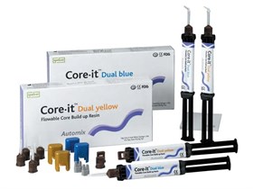 Коре-ит Дуал желтый (Core-It Dual Yellow ), материал композитный фторсодержащий, 10гх2 шпр.+пластина) , Spident 00000008637