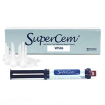 ЧармСуперЦем (SuperCem),белый, композитный самопротравливающий цемент, 1шпр.х5мл+10+10, DentKist 00-00000241