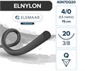 ЭЛНЕЙЛОН 4-0 75 см 20 мм 3/8, обратно-режущая,12 шт чёрный 1231915608 - фото 335895
