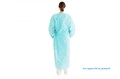 Халат одноразовый стерильный с манжетами,  р.56-58, длина 140 см, спанбонд, плотность 42 г/м2, голубой 22.01.01.05.042.1400.5658 - фото 341924