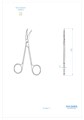 Ножницы для десны изогнутые, 11,5 см. 0305-3 - фото 351575