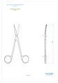 Ножницы анатомические изогнутые по плоскости, 14,5 см. 0322-2 - фото 351660