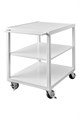 Столик- тележка подкатная, белая RAL 9003 ТПС-01 - фото 372604