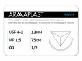 Нерассасывающаяся нитьARMAPLAST/Армапласт (4-0) 75 см - материал хирургический шовный стерильный с атравматической обратно-режущей иглой N4157513141-уп - фото 373904