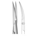 Ножницы хирургические, DUROTIP, Noir, изогнутые, остроконечные, 1 зубчатое лезвие, длина 110 мм BC211W - фото 376474