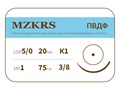 ПВДФ - хирургическая нить, поливинилиденфторидная2038К1-Premium-5/0 (1)75- ПВДФ хирургическая нить поливинилиденфторидная, MZKRS (Россия) 2038К1--5/0-(1)75--ПВДФ-уп - фото 379410