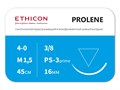 Пролен 45 смW8884T Пролен 4/0, 45 см, Прайм обратно-режущая, 16мм, 3/8, ETHICON (США) W8884T - фото 379540