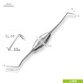 1382F Удлиненная узкая гладилка SLIM c цилиндрическим штопфером. Ø1.0mm. Эргономичная ручка Ø10mm 1382F - фото 379661