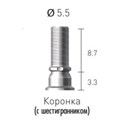 STC55SL Цилиндр титановый, винт абатмента с шестигранником, Dentium (Ю.Корея) STC55SL - фото 385527