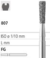 Боры стоматологические алмазные FG 807/014, зел., 6шт. ISO код 314225534014, арт: FG215/6 C FG215/6C - фото 385828