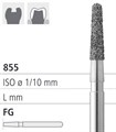 Боры стоматологические алмазные FG 855/016, 6 шт. ISO код 314197524016, арт: FGD8/6 FGD8/6 - фото 385981