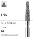 Боры стоматологические алмазные FG 878K/014, красный, 6шт. ISO код 314298514014., арт: FG4182/6 FG4182/6 - фото 386070