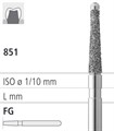 Боры стоматологические алмазные FG 851/017, 6шт. ISO код 314219524017, арт: FG19A/6 FG19A/6 - фото 386092