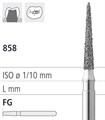 Боры стоматологические алмазные FG 858/014, зол., 6шт. ISO код 314165514014, арт: FGD14/6 GB FGD14/6GB - фото 386139