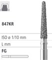 Боры стоматологические алмазные FG 847KR/016, зел., 6шт. ISO код 314546534016, арт: FG422R/6 C FG422R/6C - фото 386202