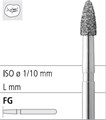 Боры стоматологические алмазные FG 390/014, бел., 6шт. ISO код 314274514014, арт: FG3274/6 FG3274/6 - фото 386248