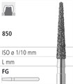 Боры стоматологические алмазные FG 850/017, черный, 6шт. ISO код 314199544017, арт: FG234/6 CB FG234/6CB - фото 386252