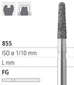 Боры стоматологические алмазные FG 855/015, зеленый, 6шт. ISO код 314197534014., арт: FGD17/6 C FGD17/6C - фото 386256