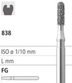 Боры стоматологические алмазные FG 838/010, 6шт. ISO код 314139524010., арт: FG411/6 FG411/6 - фото 386281