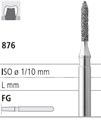 Боры стоматологические алмазные FG 876/009, 6шт. ISO код 314287524009, арт: FG306S/6 FG306S/6 - фото 386426