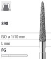 Боры стоматологические алмазные FG 898/018, зел., 6шт. ISO код 314586534018, арт: FG103/6 C FG103/6C - фото 386526