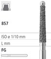 Боры стоматологические алмазные FG 857/017, 6шт. ISO код 314220524017, арт: FG19L/6 FG19L/6 - фото 386542