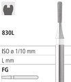 Боры стоматологические алмазные FG 830L/011, синий, 6шт. ISO код 314236524011., арт: FG8224/6 FG8224/6 - фото 387330