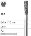 Боры стоматологические алмазные FG 807/014, 6шт. ISO код 314225514014, арт: FG215/6 GB FG215/6GB - фото 387751