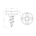 Винт с крестообразным шлицем, D (стержня/шляпки)=1,2/2,8 мм, L=3,7 мм, 1 шт SW-12-30 - фото 387893