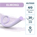 Моноквик ELMONQ — рассасывающаяся нить, 3/8, обратно-режущая игла 20 мм, толщина 4/0 (1,5), 75 см, 12 шт 40Q7DQ20 - фото 389142