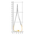 Иглодержатель MATHIEU, с твердосплавными вставками, прямой, 14 см AE-504/14 - фото 393843