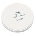 VITA YZ T White - транслюцентный цирконий (диоксид циркония), неокрашенный (белый), 98,4х14 мм ECDYW3981400 - фото 401587