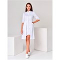 Халат женский с двойной юбкой, белый, 44 MA768-WHT-44 - фото 405103