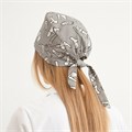 Шапочка медицинская, принт "Кости", серый ШМ132-GRY - фото 406696