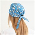 Шапочка медицинская, принт "Кости", синий АА11-КО - фото 406740