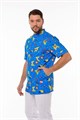 Блуза мужская «Педиатр М», васильковый принт, 56 ЛУ-1214.1442-56 - фото 406861