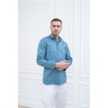 Рубашка мужская, длинный рукав, деним, 52 DRN712-DNM-52 - фото 407652