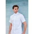 Рубашка мужская, со стойкой, с коротким рукавом, белый, 48 DRN733-WHT-48 - фото 407672