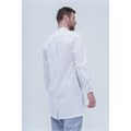 Халат мужской на кнопках TZ810, белый, 62 TZ810-WHT-62 - фото 408860