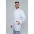 Халат медицинский мужской на молнии, белый, 48 DOCTOR-BIG-5-08-01-4-48 - фото 409011