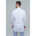Халат медицинский мужской на молнии, белый, 48 DOCTOR-BIG-5-08-01-4-48 - фото 409014