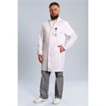 Халат мужской на кнопках 510, белый, 46 DOCTOR-BIG-5-10.2-03-4-46 - фото 409082