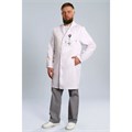 Халат мужской на кнопках 510, белый, 48 DOCTOR-BIG-5-10.2-03-4-48 - фото 409122