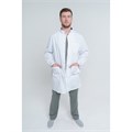 Халат мужской 165ТСД, белый, 52 СТБ165-WHT-52 - фото 409235