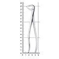 Щипцы для удаления зубов нижние, корневые, 12-74N* 12-74N - фото 410241